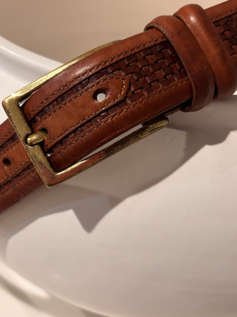 Allen Edmonds Woven Leather Belt